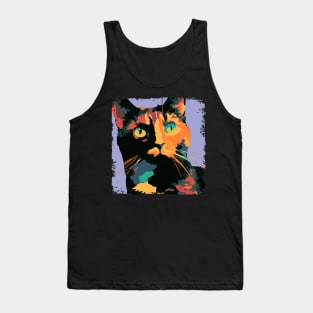 Tortoiseshell Pop Art - Cat Lover Gift Tank Top